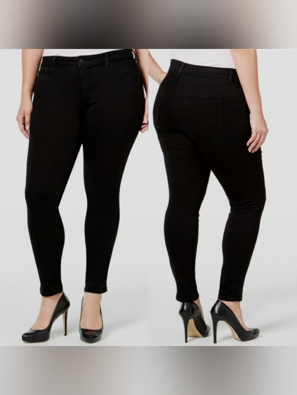 Jessica Simpson Plus Size 22 Black Kiss Me Super Skinny Jeans